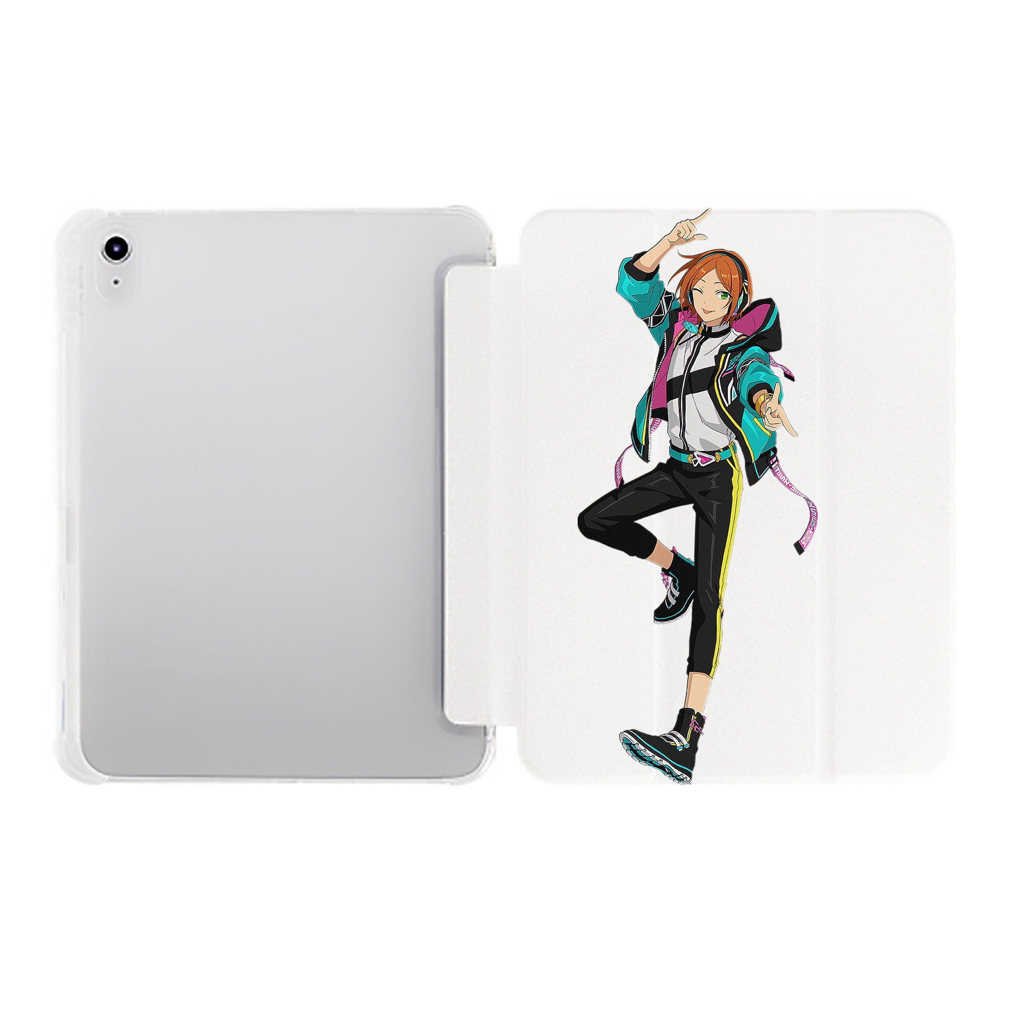 （画像用） あんさんぶるスターズ! Ensemble Stars IPad ケース ペン収納付き 三つ折りスタンド PUレザー×シリコン 対応機種9.5/10.5/10.9インチ